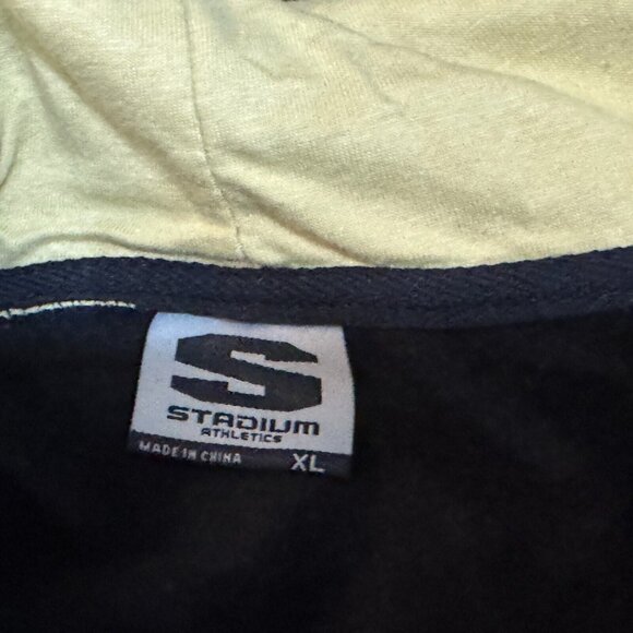 Army Black Knights Hoodie Sweatshirt, Cotton Blend, Black + Yellow, XL *Damaged* - Picture 8 of 9